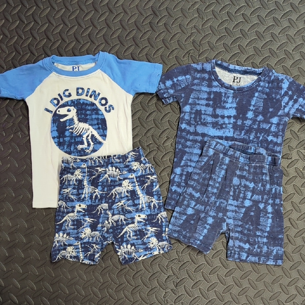 Children's Place 3t Blue Dinosaur Themed Kids Pajama Set